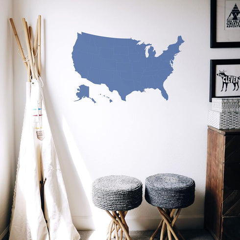 FINGERINSPIRE 4 Pcs USA 45 States Stencil 11.8x11.8 inch United States Map Stencil Template Sets Plastic United States Map Outline Stencils Reusab...
