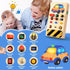 POLKRANE Busy Board with LED Light, Montessori Toys with Toggle Switch, Sensory Toys for Toddlers 1-3, Travel Toys for Educational Toddler Activit...