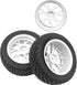 OD 75mm/2.95'' Rubber Tires & Plastic Wheel Rims 12mm Hex Compatible with Traxxas HSP Tamiya HPI Kyosho 1/10 On-Road Touring Racing Car,WLtoys 1/1...