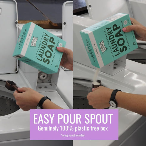 Ingredients Matter Powder Laundry Soap - Lavender Scent, Hypoallergenic Detergent, Natural & Eco-Friendly, Plastic Free, Made in USA, Natural Esse...