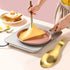 Stainless Steel Spoon Rest, Spatula Ladle Holder, Stainless Steel Utensil Spoon Rest Holder, Brushed Finish, Dishwasher Safe 9.8 x 3.7 Inch (Gold ...