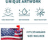 Fireworks for 4Th of July Independence Day Mailbox Covers Magnetic Standard Size 18"" X 21"",American Flag Patriotic Mailbox Wraps Post Letter Box...