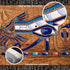 Ine Ive Egyptian Horus Eye Tapestry Ancient Egyptian Gods Pharaohs Hieroglyphic Tapestries Flannel 80x60inch for Living Room and Bedroom Decoratio...
