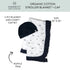 HonestBaby 2-Piece Knit Stroller Blanket with Trim Detail and Baby hat, Jumbo Twinkle Star Navy, One Size...