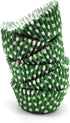 Green Standard Baking Cups, Cute Polka Dots Greaseproof Cupcake Liners, 150-Count...