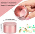 Pink Metal Pill Box Daily - Single Waterproof Travel Pill Container for Purse, Portable Pill Case for Vitamins, Fish Oil, Medicine, Cute Pill Hold...