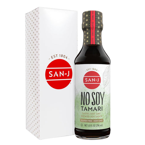 San-J - No Soy Tamari - Specially Brewed Soy Sauce Alternative - 10 oz. Bottle...