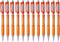 Pentel Cometz Automatic Pencil, 0.9mm, Orange Barrel, Box of 12 (AX119F)...
