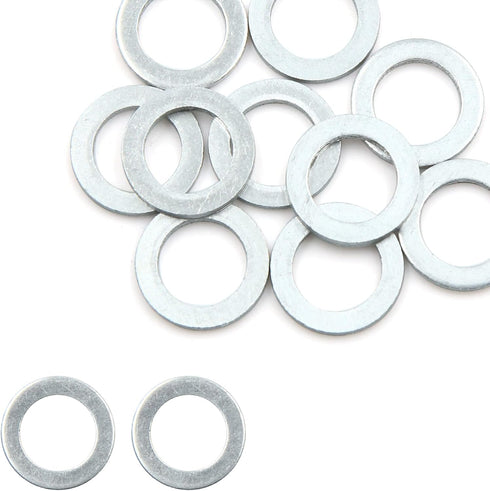 X AUTOHAUX 10pcs Universal Engine Oil Crush Washers Drain Plug Gaskets 12mm ID. 19.7mm OD. for Car...