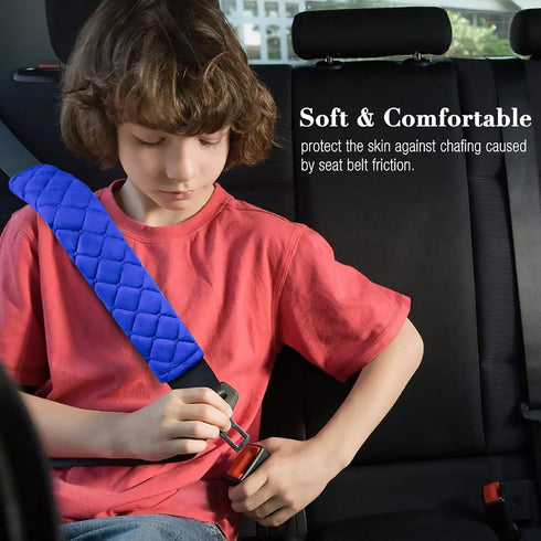 2Pack Car Seat Belt Pads Cover,Seat Belt Shoulder Strap Covers Harness Pad for Car/Bag,Soft Comfort Helps Protect You Neck and Shoulder from The S...