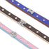 Pet Bling Accessories Cat and Dog Rhinestone Collar PU Leather Adjustable Collar (Medium, Navy Bule)...