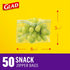 Glad Zipper Food Storage Plastic Bags, Snack, 50 Count (Packaging May Vary)...