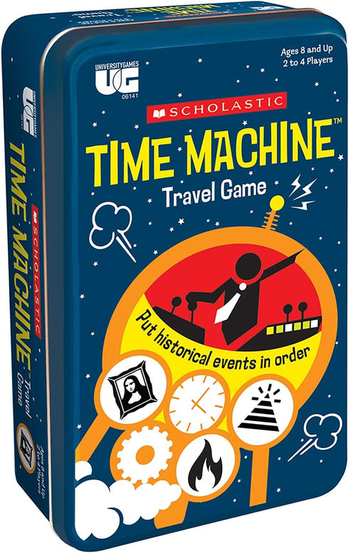 University Games | Scholastic Time Machine History Travel Card Game in a Tin for Kids, for 2 to 4 Players Ages 8 and Up...
