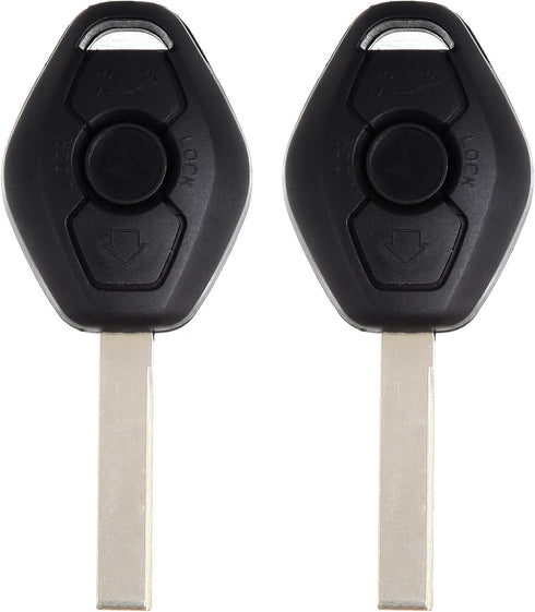 SCITOO Uncut Transponder Ignition Car Key 1997-1998 for BMW for 318i 1.9L, 2001-2005 for BMW for 320i 2.2L, 2000 for BMW for 323Ci 2.5L LX8 FZV LX...