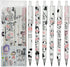 Maydahui 12Pcs Cartoon Milk Cow Eternal Pencils Retractable HB 0.5mm Cow Print Everlasting Pencils Magic Inkless Pencil for Student Teacher School...