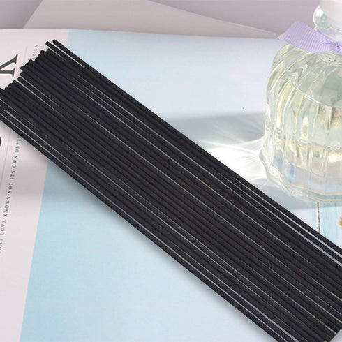 HOSSIAN 70 Pieces Fiber Reed Diffuser Replacement Refill Sticks, Diffuser Refills, Spa, Aromatherapy (12" x 3mm, Black)...