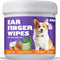 Dog ear wipes,Gently Remove Ear Wax & Dirt,Relieve Ear Itching Fresh Coconut Scent, All Natural Ingredients dog ear cleaning wipes - 50 Count...