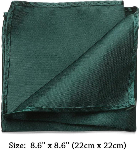 15 Pieces Mens Pocket Squares, 8.6 x 8.6 Inch Handkerchief, Soft Silk Men Hankies for Wedding Party, Pocket Square Towel...