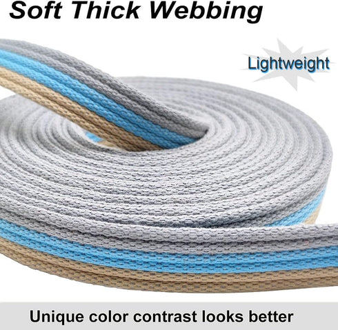 10FT / 15FT / 20FT Anti-Choke Slip Lead Dog Leash, 1” Wide Soft Thick Long Training Leash for Strong Small Medium Large Dogs (blue-20ft)...