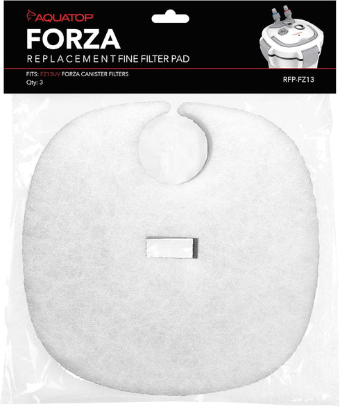Aquatop Replacement White Filter Pads, 3 Pack – Fits Aquatop’s FORZA FZ13 UV Canister Filters, Aquarium Filter Refills, Keeps Water Crystal Clear,...