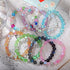 SUMMER LOVE 6mm 8mm Mystic Mermaid Glass Charm Bracelet Glowing Moonstone Friendship Beaded Bracelets for Women Gifts...