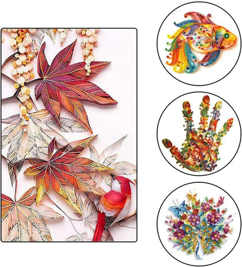 Paper Quilling Tools, 12 Pack Assorted Sizes Rolling Curling Quilling Needle Pen for Art Craft DIY Paper Cardmaking Project...