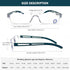 AQWANO Blue Light Blocking Computer Reading Glasses 5 Pack Clear Frame Rimless Readers Lightweight Comfortable Anti Glare Filter for Women Men, 2....