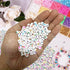 500PCS 4x7mm Acrylic Letter Beads F for Friendship Bracelets Jewelry Making, White Round Flat Acrylic with Colourful Alphabet Beads for DIY Crafts...