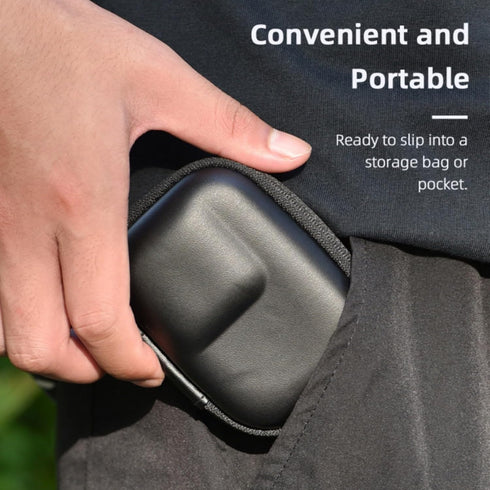 Mini Carrying Case for DJI OSMO Action 4/Action 3, Portable Storage Bag for GoPro 12/11/10/9, PU Hard Shell Travel Case with Wrist Strap for Actio...