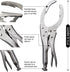 Locking Grip Oil Filter Wrench, 9.5in/240mm, Chrome Vanadium Steel Jaws...