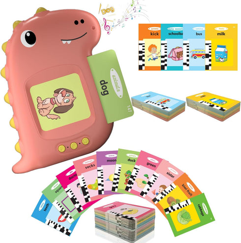Kids Toddler Talking Flash Cards with 224 Sight Words, Interactive Toddler Learning Toys with Clear Pronunciation for 3-8 Year Olds, Speech Therap...