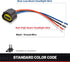 RED WOLF 9008 H13 Headlights Wiring Harness Socket Male & Female Adapter Connector for H13LL Lamps Bulbs Replace Headlamp Fog Light for Truck Pick...