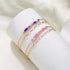 COLORFUL BLING BFF Bracelets 2 Best Friend Friendship Matching Morse Code Pinky Promise Bracelet for Women...