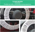Ziciner 50 PCS Disposable Steering Wheel Cover, Universal Non-Woven Car Steering Wheel Protectors with Elastic Trims, Perfect for Automotive Servi...