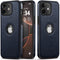 Classy Design Luxury Leather Phone Case for iPhone 11 Non-Slip Grip Full Body Ultra Slim Protective Case (2019,6.1”) (Blue)...