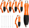 Big Fat Pens (12 Pack) Aids Writing For Tremor, Arthritis, Parkinson, Handicap, Carpal Tunnel Large Wide Grip Pens Retractable Ballpoint Pens (6 P...
