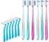 V+A Shaped Orthodontic Toothbrush for Braces, with 6 Interdental Brushes, Soft Bristles, 6 Count...