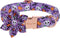 ARING PET Halloween Dog Collar Cute Pumpkin Dog Collar with Flower, Cotton Purple Skull Bat Dog Collars Girl Daisy Puppy Collar with Metal Buckle...