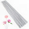 100 Pcs Floral Stems Wire for Paper Flower,14 Inch 18 Gauge White Paper Wrapped Floral stem Wire,White Crafts Floral Stems Wire Supplies for Flowe...