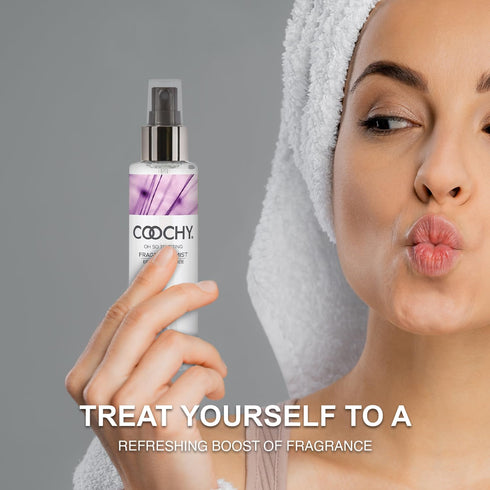 Coochy Fragrance Mist Body Spray | No Alcohol, Paraben-Free, Organic | Gentle, Refreshing Boost of Scent in Skin & Hair | Blend of Rose, Jasmine &...