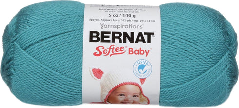 Bernat Softee Baby Yarn, 5 oz, Gauge 3 Light, Aqua...