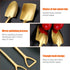 10PCS Gold Shovel Shape Spoons, Stainless Steel Tea Spoon Coffee Spoon Dessert Spoon, Mini Cute Mixing Spoon Sugar Spoon Cake Spoon Ice Cream Spoo...
