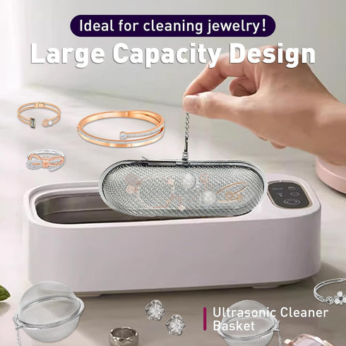 3-Pack Ultrasonic Cleaner Basket - Stainless Steel Basket for Ultrasonic Jewelry Cleaner - Ideal Parts Washer Basket...