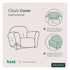Roundy Chair Slipcover for Kids Chairs – Soft Minky Polyester Replacement Cover, Fits Keet Roundy & Rocking Chairs, Durable & Machine Washable, Ea...