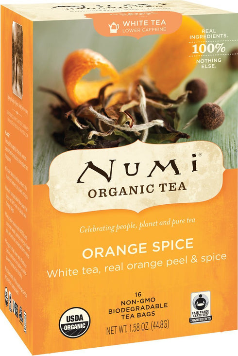 Numi Tea Organic Orange Spice White Tea (3x16 bag)...