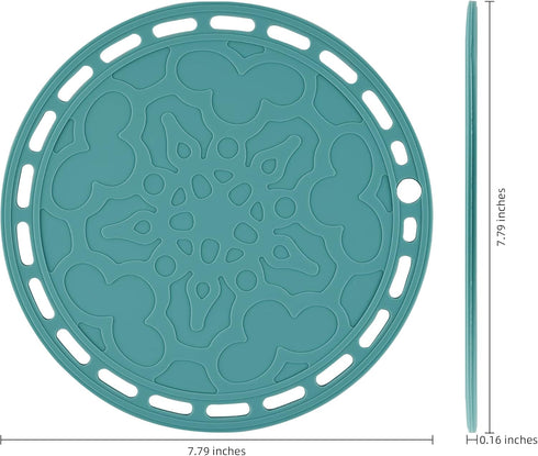 Smithcraft Trivets Mats for Hot Pots and Pans, Big Round Silicone Pot Holder Hot Pads for Hot Dishes, Mats for Countertops, Tables, Spoon Rest Sma...