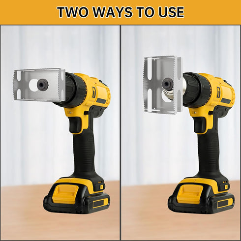 Square Slot Cutter for Dewalt & Milwaukee,Stainless Steel Square Hole Cutter Rectangle Slot Cutter,One Step Cut-in Single Gang Wall Boxes Outlet C...