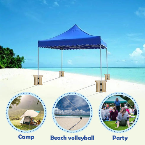 Canopy Weights 112 LBS Sand Bags Gazebo Tent Sand Extra Large Pop up Gazebos Weights Sand Bags for Ez Pop up Canopy Tent Outdoor Instant Canopies ...