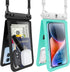 Double Space Waterproof Phone Pouch Case Compatible for Samsung Galaxy S23 S22 S21 S20 S10 Note 20/10/9 up to 7", Cellphone Case Dry Bag Vacation ...