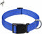 Durable Reflective Nylon Dog Collar with Adjustable Safety Buckle, Suitable for Small, Medium, Large Dogs,Blue, M...
